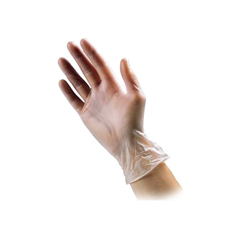GUANTES VINILO T/P 100uds